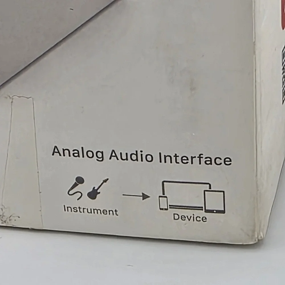 Analog White and Black Analog Audio Interface - Compact USB Mic Preamp
